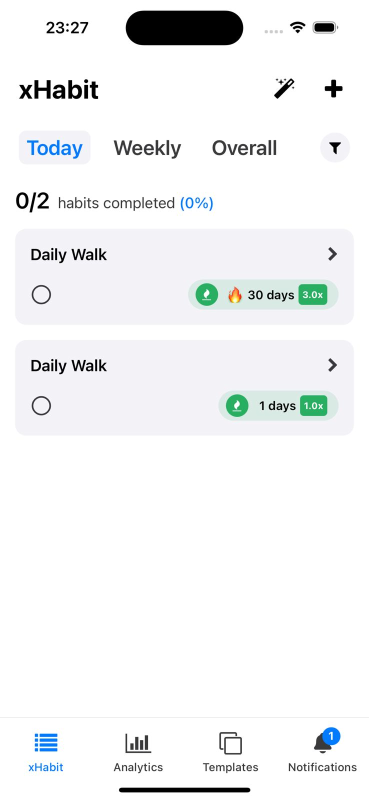xHabit App