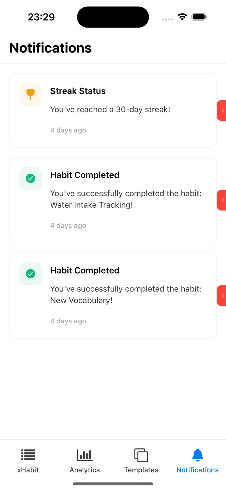 xHabit Analytics Summary