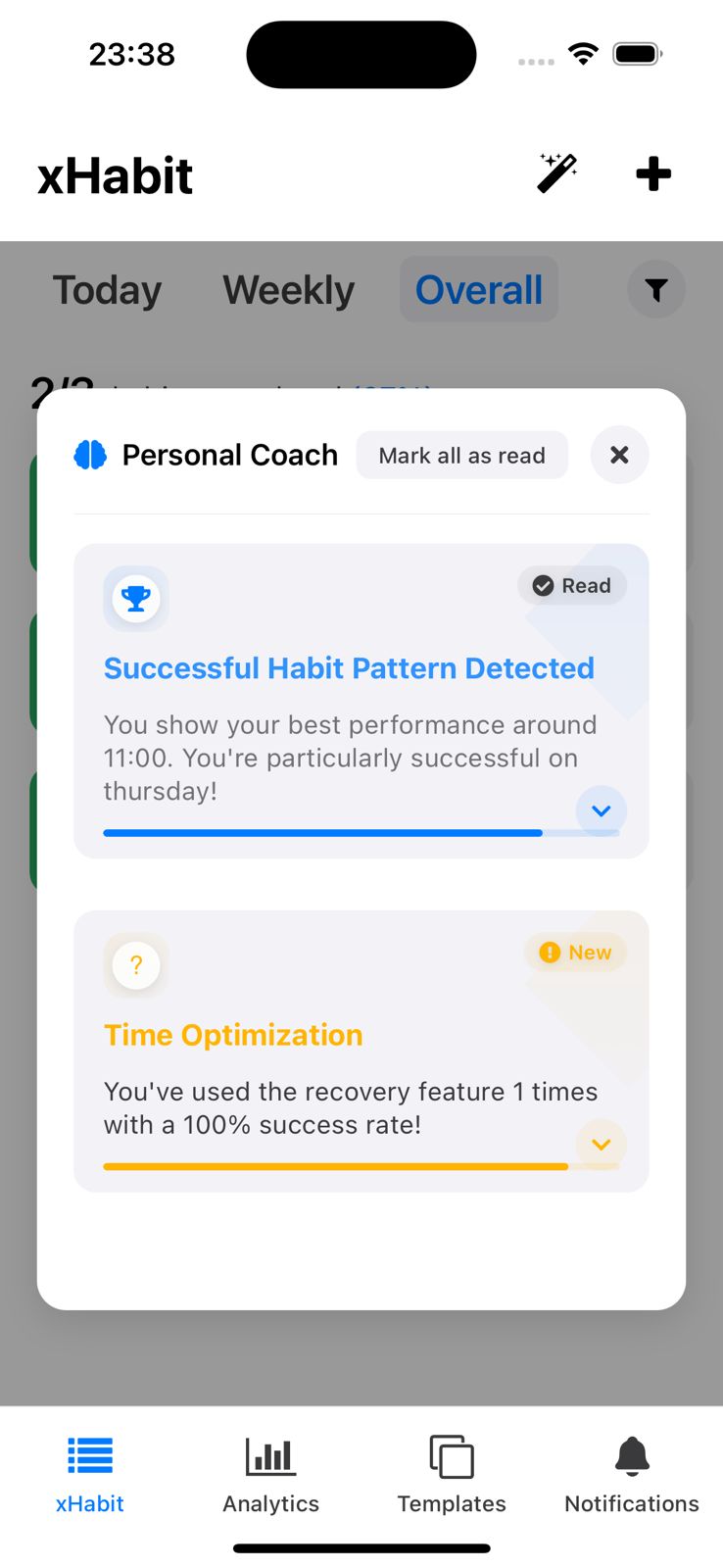xHabit Interface