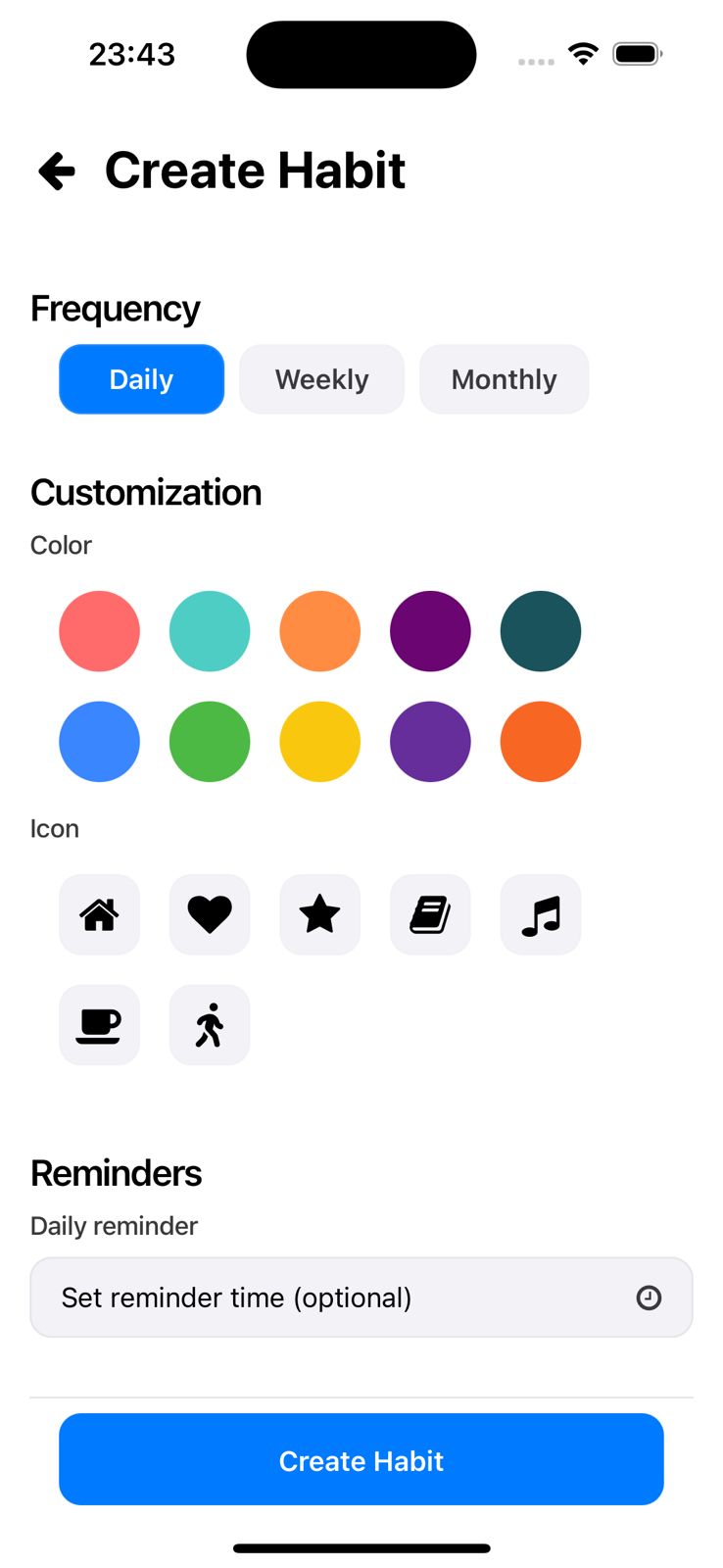 xHabit Notifications